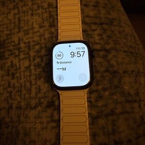 Apple Smartwatch with Beige Sport Band
